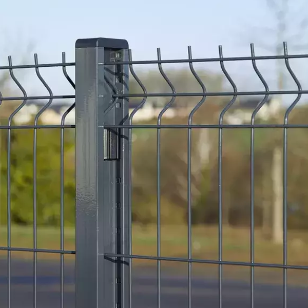 Clip de fixation métallique Gris pour poteau à clips Axyle Dirickx - sac de 40 pièces