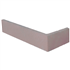 Plaquette d'angle de parement mural en terre cuite lisse Terreal PL12 Gris perle - 22 CM x 10,5 CM x 14 / 50 MM