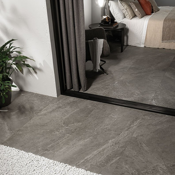 Carrelage extérieur grès cérame émaillé rectifié effet pierre Stoneheart - 120 CM x 60 CM ép. 20 MM - Nightstone