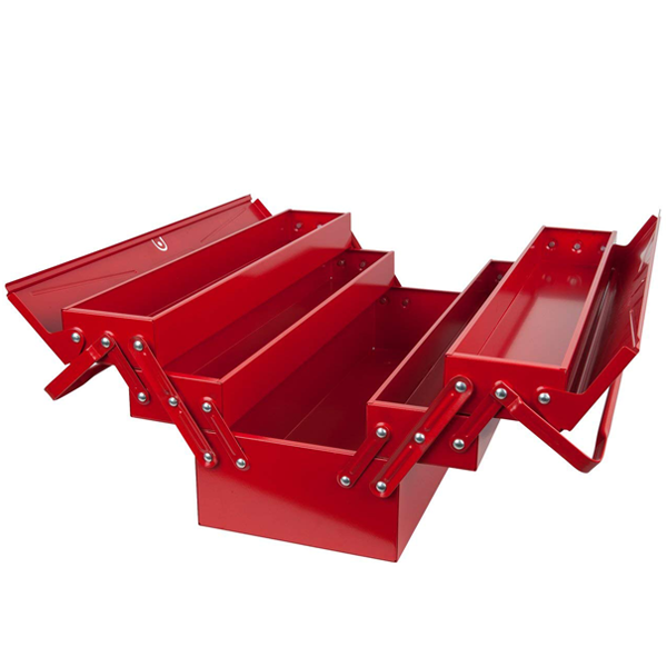 Caisse à outils métallique KS Tools 5 compartiments 430 x 200 x 200 mm