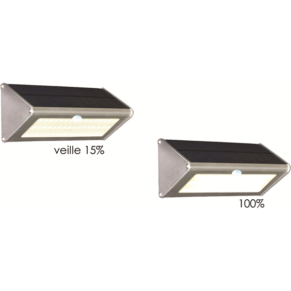 Applique d'éclairage à détection - 4000°K - Faisceau 120° - 1000 Lm - 4 modes