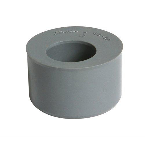 Tampon de réduction simple à coller Nicoll L5 - eaux usées et vannes - mâle/femelle - PVC - diamètre 63/50 mm