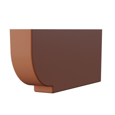 Protège panne Bourgogne pour charpente traditionnelle - Larg. 90 MM x Haut. 250,00 MM - Long. 600,0 MM - Marron