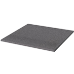 Nez de marche strié grès cérame technique Taurus Granit Lisse mat ABS - 30,0 CM x 30,0 CM ép. 8,00 MM - Anthracite