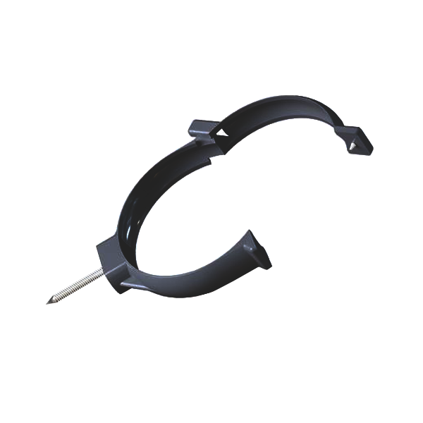 Collier de fixation à patte à vis MEP CAV80 à visser pour tuyau de descente de 80 mm - PVC Anthracite