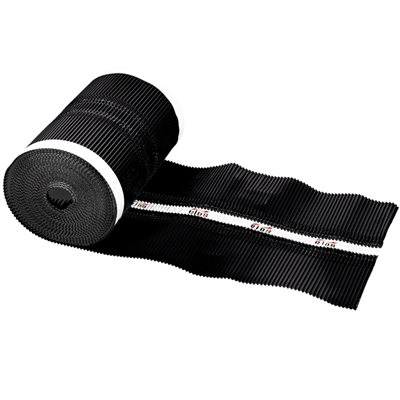 Closoir souple ventilé en aluminium Elos pour faîtage et arêtier - coloris Noir - 320 mm x 10,00 m