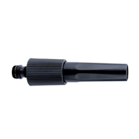 Lance d'arrosage pour tuyau d'arrosage avec jet réglable - Fitt - Plastique Mono-matière - Noir