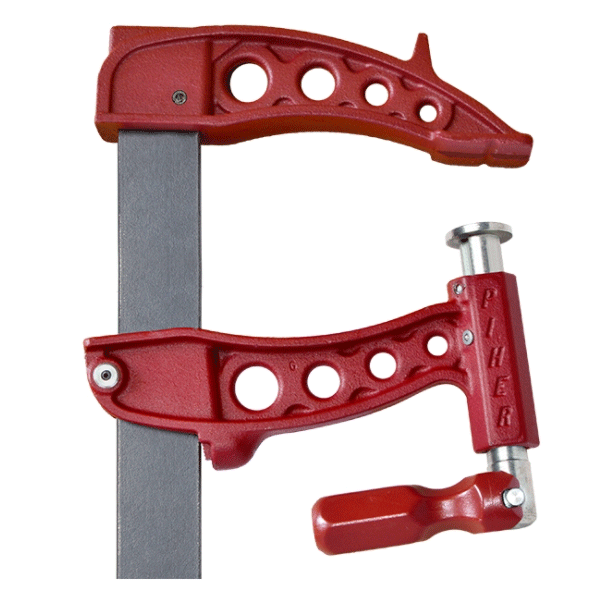 Serre-joint Piher Maxipress R - Tige 40x10 mm saillie 16 cm longueur 150 cm