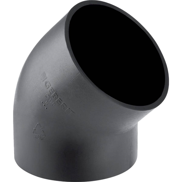 Coude Geberit PE: 45°, d=90mm