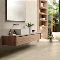 Revêtement mural salle de bain effet pierre - Beige - Tiempo Wall - 90 x 30 cm - ép. 10 mm