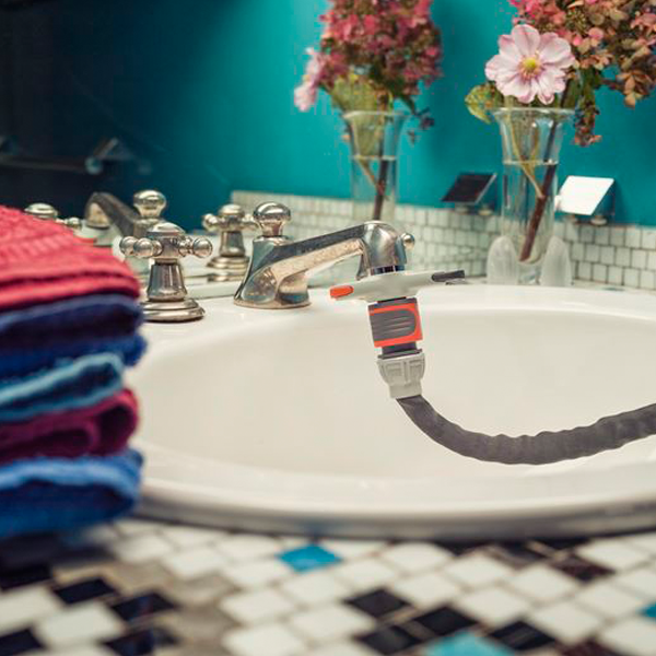 Adaptateur raccord arrosage robinet intérieur cuisine salle de bain - F mâle et femelle - Gardena