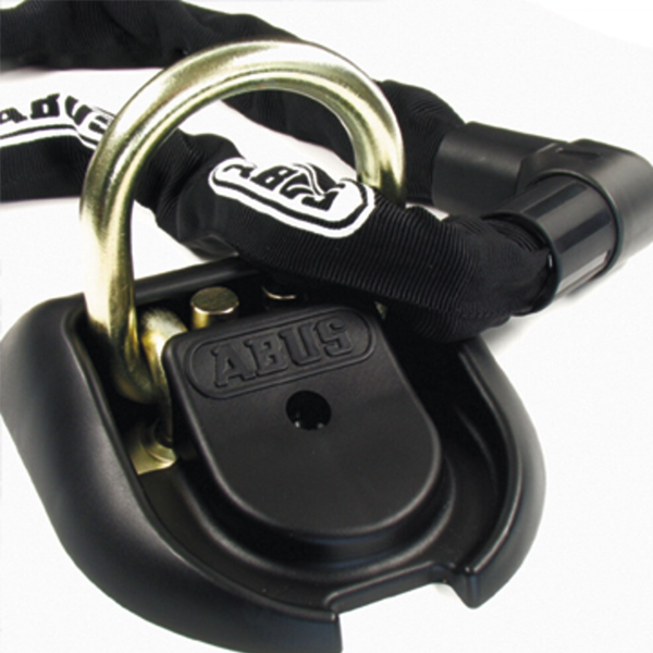 Sabot d'ancrage au sol ou au mur Abus Granit WBA 75 pour moto ou vélo - anse Ø14mm - passage de 66x65mm