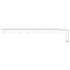 Bandeau de rive PVC mouluré pour avancée de toit - blanc - 225,00 MM x 4,00 M