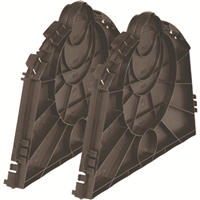 PAROIS ENT./SOR.TUNNEL LOT 2 PIEC.