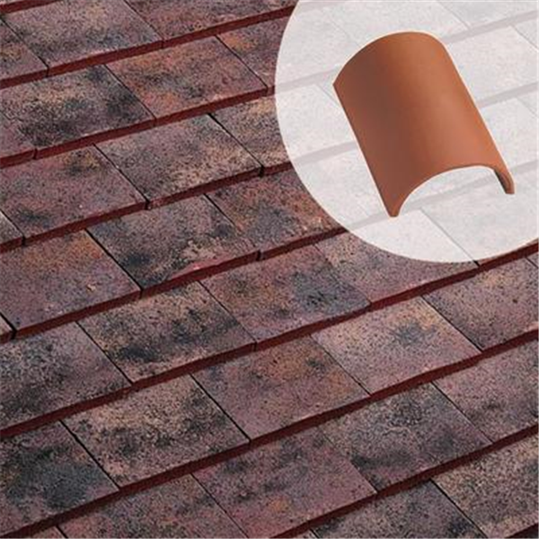 Tuile faîtière 1/2 ronde à emboîtement 711