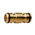 Raccord automatique pour tuyau arrosage - accoupleur double mâle droit 19 mm - Fitt - Laiton