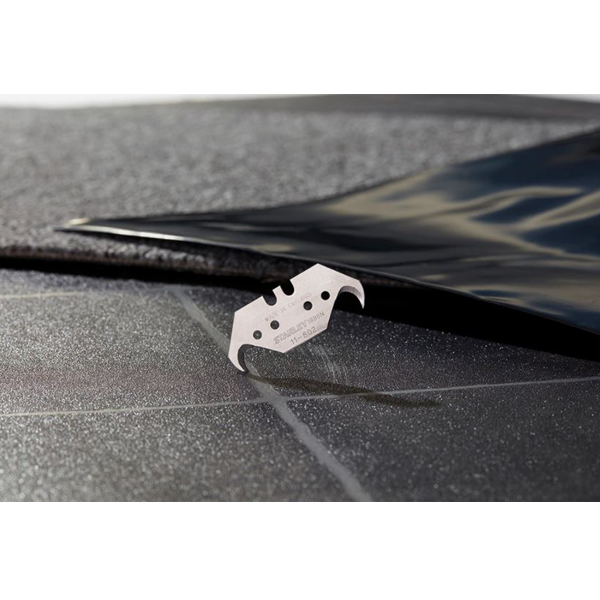 Lame de couteau trapézoïdale 1996 Stanley - Lame double crochet réversible 50 mm - Par 100