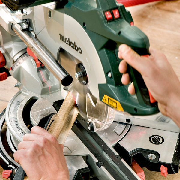 Scie à onglet radiale Metabo KGSV 72 Xact SYM - butée à réglage symétrique - 1800 W - avec lame Ø 216 mm