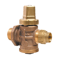 ROBINET PEC BRONZE COTE CONIQ_DN30_GROS BOSSAGE_PE40_FIL40X49_FERMETURE GAUCHE