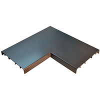Angle à 90° pour couvertine Alu plate de 27 cm Ôdemur - gris anthracite - 50,0 CM x 50,0 CM