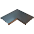 Angle à 90° pour couvertine plate de 27 cm Ôdemur en aluminium - gris anthracite - 50,0 CM x 50,0 CM