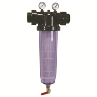 Station Purofiltr simple bol raccord FF-1"1/2 - Cartouche lavale 50 µm