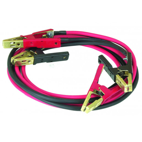 Câble de démarrage en cuivre section 35 mm² avec pinces laiton - longueur 2 x 4.5 m - 800A