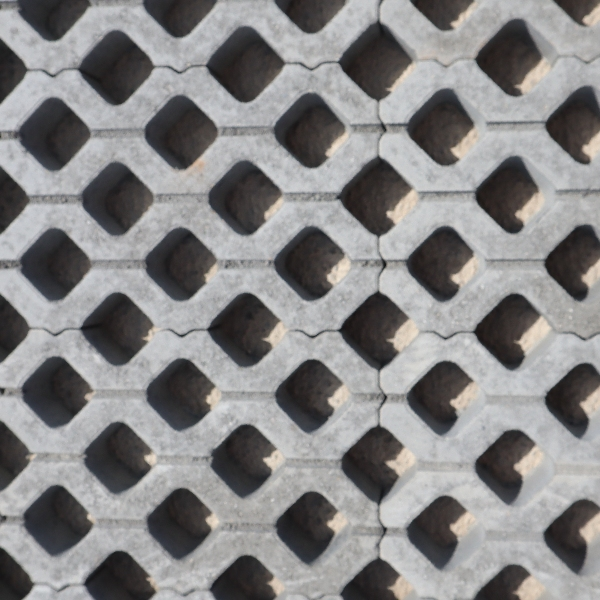 Pavé drainant parking "Dalparking" à combler en béton - 50 x 33 x 9 cm - Ventoux