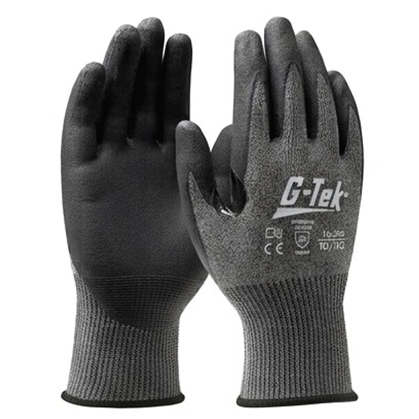 Gants anti-coupure tricoté sans couture enduction nitrile - G-Tek X-Treme - compatible écrans tactiles - Taille 10