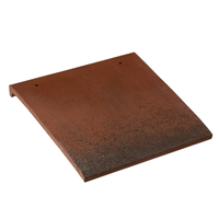 Tuile Plate de Pays effet vieilli poudré - Monier - en terre cuite - Rouge vieilli