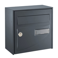 Boite aux lettres Probat Decayeux pour grillage - 302 x 292 x 157 mm - Acier zingué - Gris