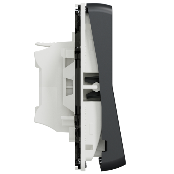 Interrupteur bouton-poussoir Schneider Mureva Styl - IP55 - IK08 - gris anthracite - 10A 250V