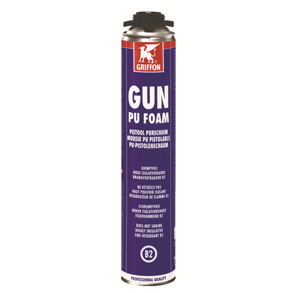GUN PU-FOAM MOUSSE PU, PISTOLABLE - AÉROSOL 750 ML