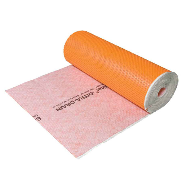 Natte de désolidarisation et de drainage sous carrelage - Schlüter DITRA-DRAIN 4 - 1,00 m x 25,00 m