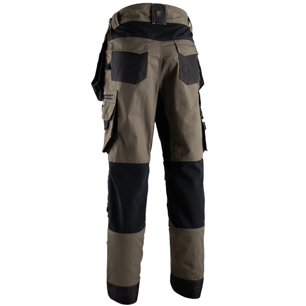 Pantalon de travail homme Cristobal II - confort stretch et multi-poches - Tabac/Caramel - Taille M