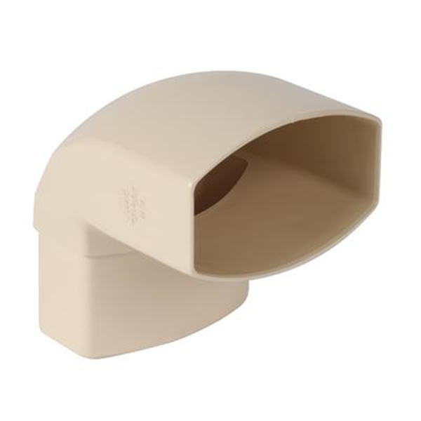 Coude ovoïde Nicoll pour tube de descente 90 x 56-mm - Angle 87°30 - Mâle/Femelle - Techtan - Sable