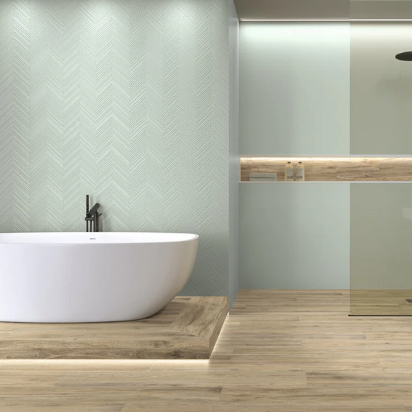 Faïence murale rectifiée - Colorful - 90,0 CM x 30,0 CM - ép. 8,80 MM - Turquoise finition mat