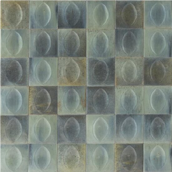 Carrelage effet zellige bleu pour mur intérieur - Gleeze Turchese Egg - 10,0 CM x 10,0 CM - ép. 12,5 mm