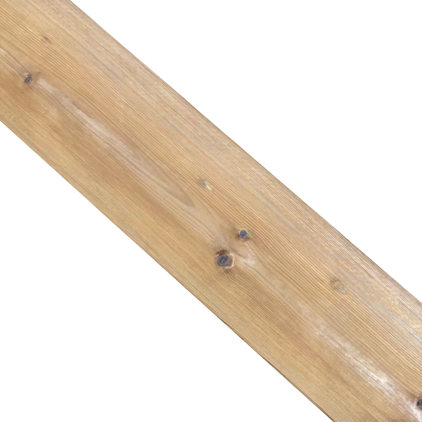 Lame de terrasse en pin du Nord marron traité classe 4 Classéo+ lisse - qualité US - 420 CMx14,5 CM - ép. 27 MM