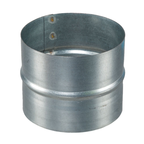 Manchon de raccordement droit pour réseau air chaud - Tôle galvanisée - Diamètre Ø 100 mm