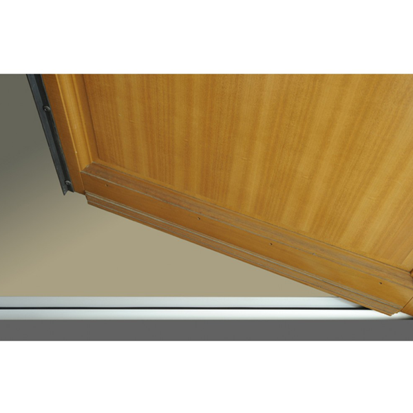 Seuil de porte suisse en aluminium avec joint - Pour bas de portes extérieures - Longueur 3 mètres