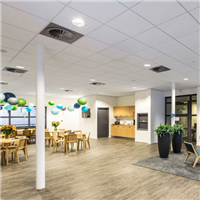 Dalle de plafond acoustique Rockfon Ekla blanche et lisse - classe A - 600,0 MM x 600 MM - ép 20,00 MM