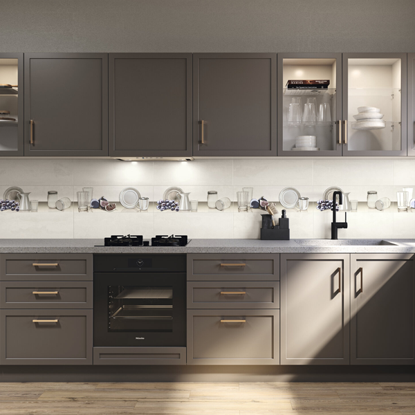 Faïence murale effet ciment Rambla - 20,0 CM x 60,0 CM - ép. 8,00 MM - coloris White mat