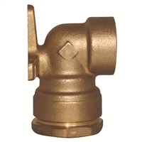 Raccord laiton coudé applique murale SUMO pour tube PE Ø25 mm - Femelle 1/2