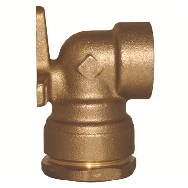 Raccord laiton coudé applique murale SUMO pour tube PE Ø25 mm - Femelle 1/2