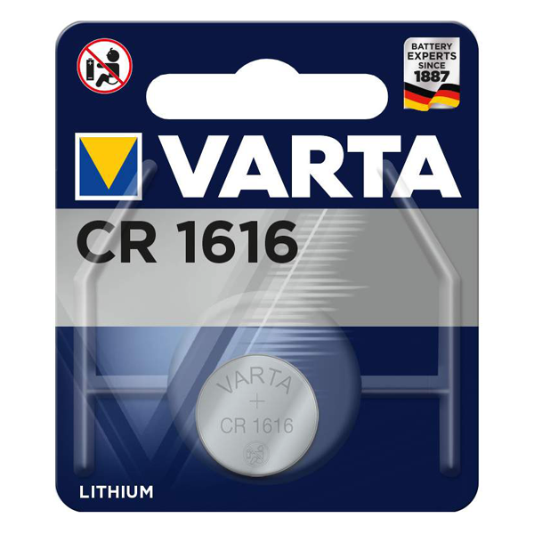 Pile bouton au lithium CR 1616 Varta 3V pour électronique 06616_101_401