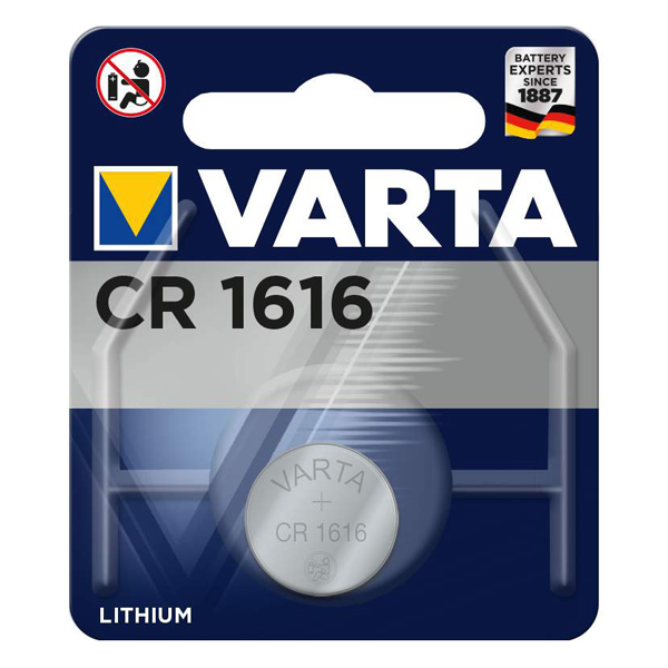 Pile bouton au lithium CR 1616 Varta 3V pour électronique