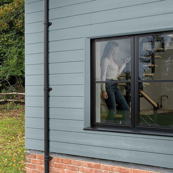 Lame de bardage en fibres-ciment Cedral Click finition relief - 186 MM x 12,00 MM - L. 3,60 M - Bleu ciel C10