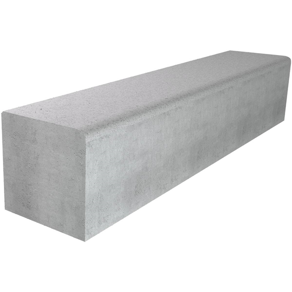 BORDURE T4 BASSE CE 6.0 - BETON GRIS