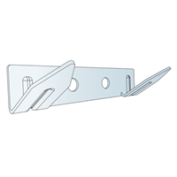 Crochet de fixation pour panneau acoustique mural - Connect One - 70 x 29 x 16 mm - Boîte de 8